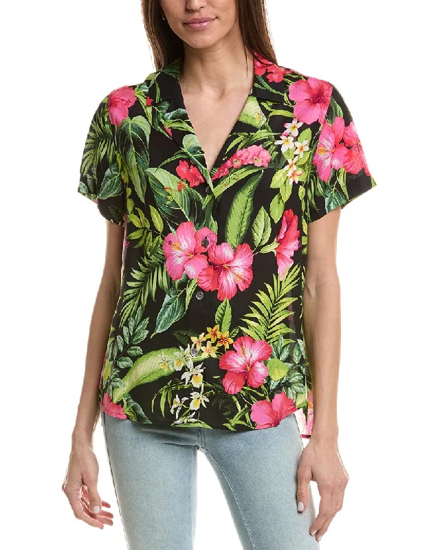 Tommy Bahama Grand Villa Talulla Silk Shirt Spring Fashion