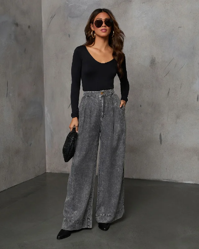 Kinslei High Rise Wide Leg Pants Summer Splash Sale