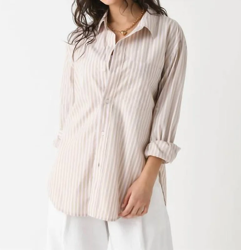 Women's Kayla Shirt In Mesa Stripe Contemporary Chic