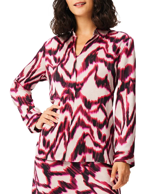 NIC+ZOE Blurred Ikat Shirt Casual Elegance