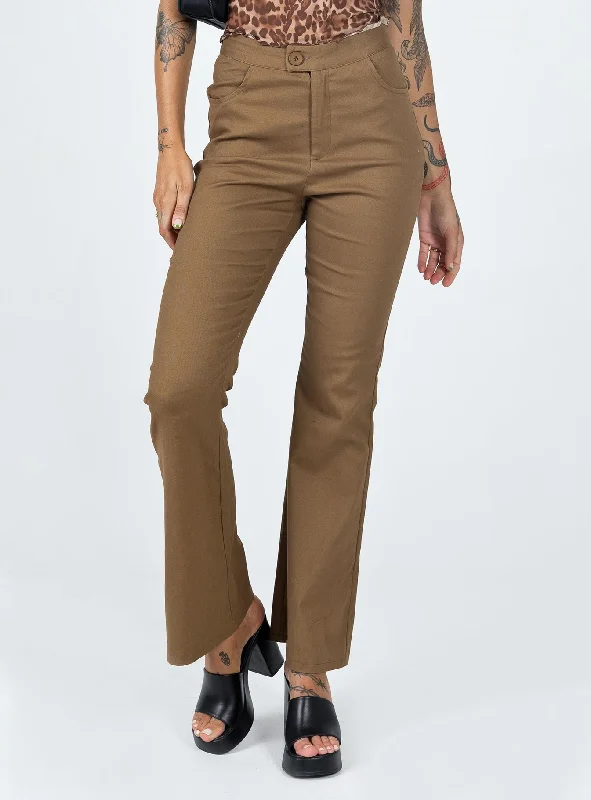 Everette Pants Brown Stylish Looks