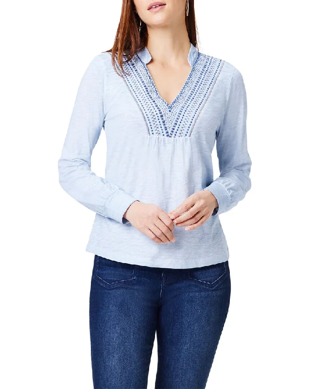 NIC+ZOE Petite Blueline Top Enjoy Discount