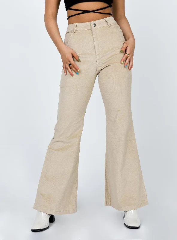 Nadia Pants Beige Casual Yet Stylish Separates