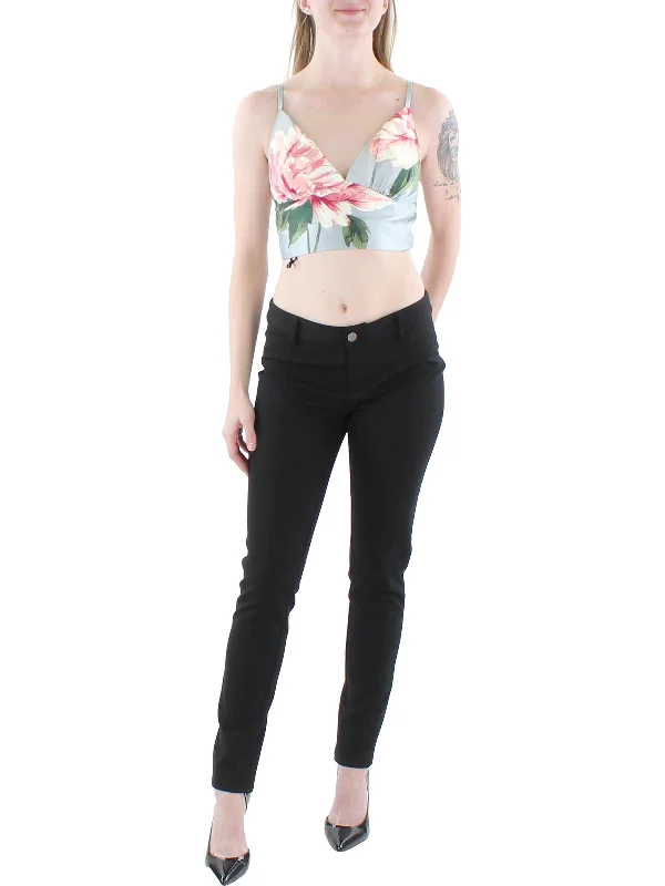 Juniors Womens Floral Strappy Cropped Update With Cottagecore Styles