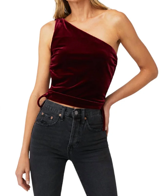 Ania Top In Wine Snag Fabulous Fashion Bargains