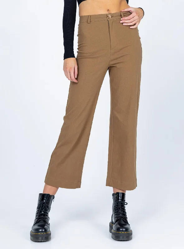 Carter Pants Brown Best Deals Of The Season