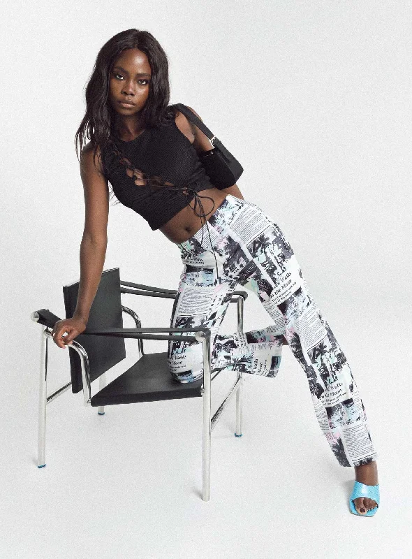 In My Element Mid Rise Pants White Limited - Time Bundle