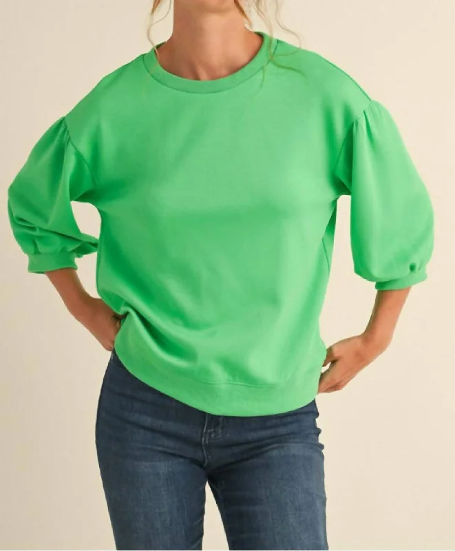 Thousand Miles Top In Green Stylish Savings