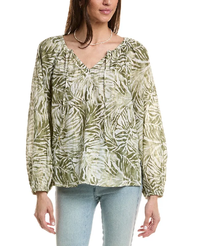 Tommy Bahama Monstera Mirage Peasant Top Wardrobe Refresh