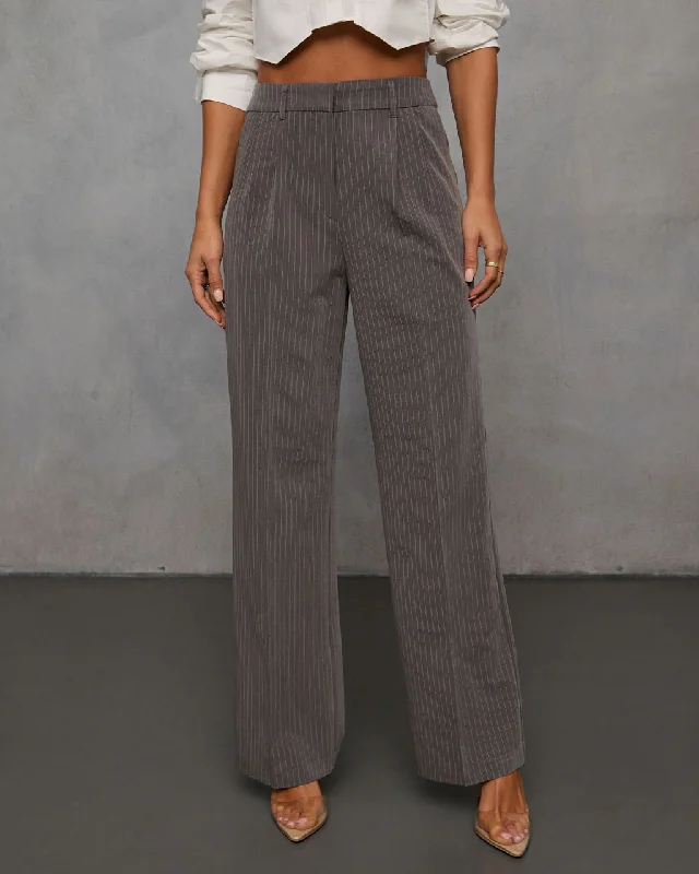 Biba Pinstripe Trouser Pants Luxury Comfort