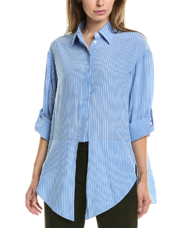 Michael Kors Stripe Silk Shirt First Order Discount