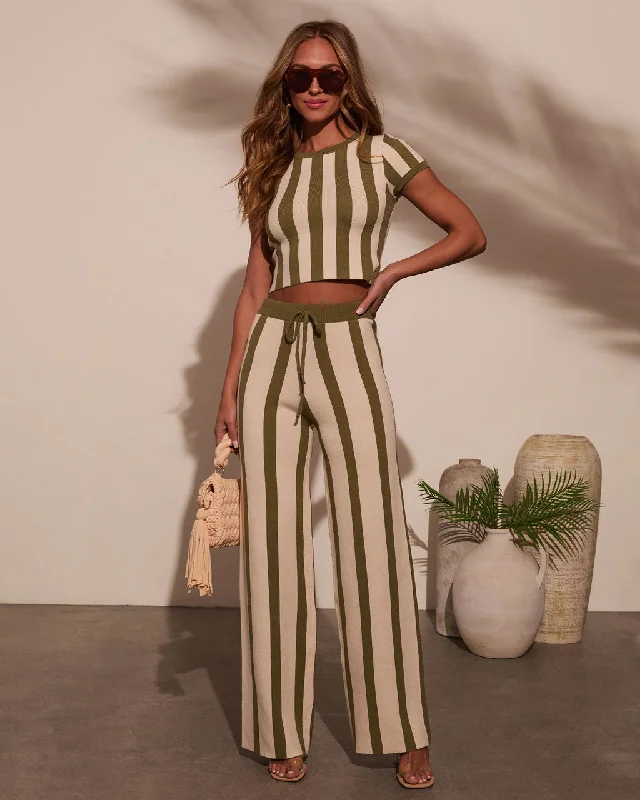 Kayson Striped Flare Pants You'Ll Love Us Because