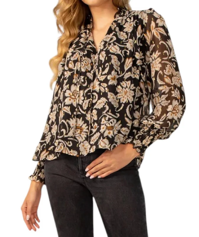 Molly Top In Black Trendy Fashion For Women