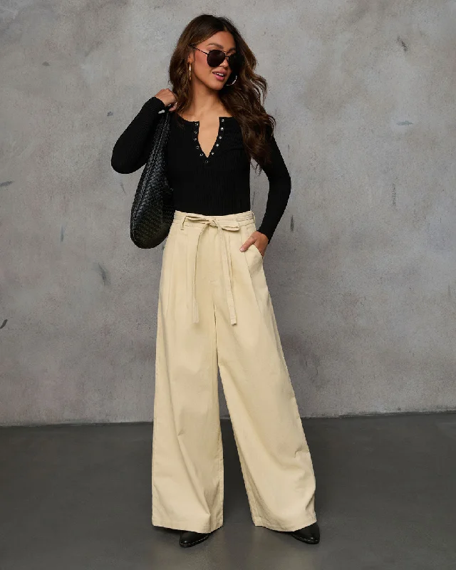 Devin Wide Leg Corduroy Trouser Flash Sale Starts