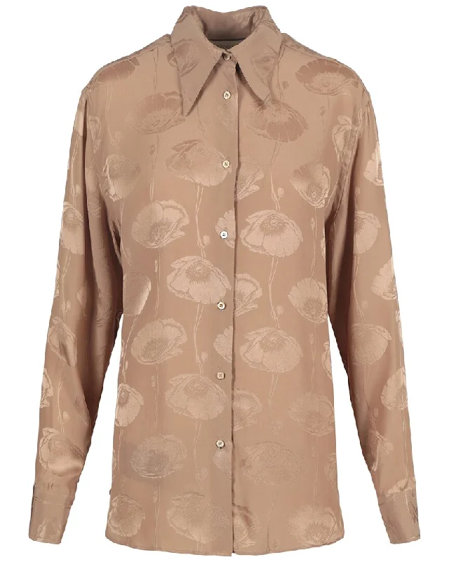 Gucci Poppy Jacquard Silk Top Style Revolution