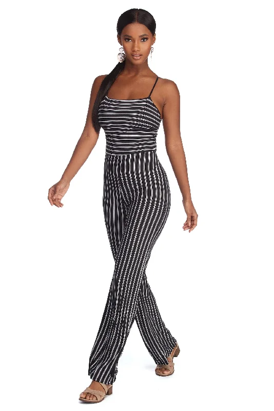 Sophisticated In Stripes Jumpsuit Limited - Edition Drops