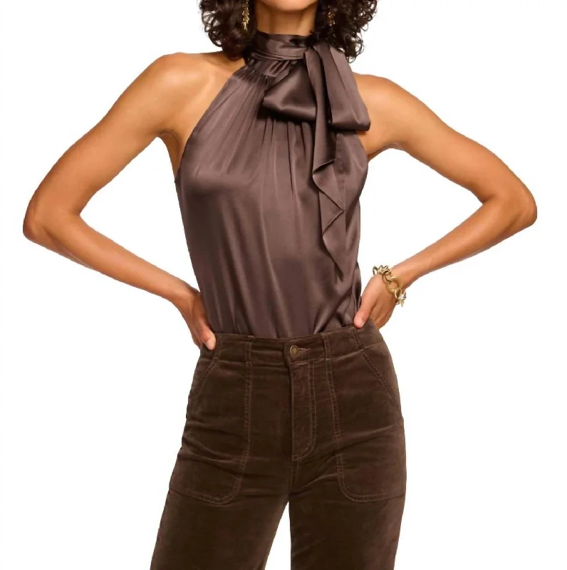 Lori Top In Desert Brown Season Sale