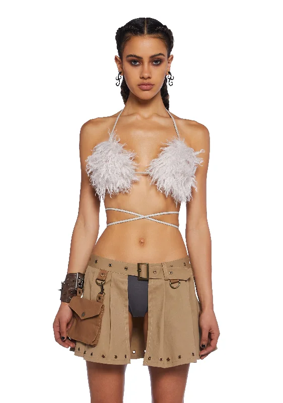 Icy Revival Faux Fur Top - White Hollywood Glam Award - Show Style