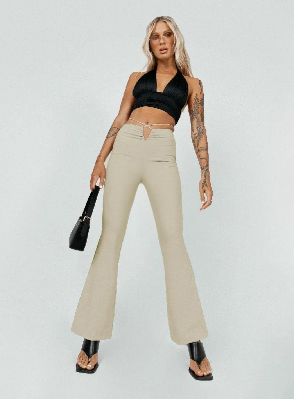 Lovey Pants Beige Chic Allure