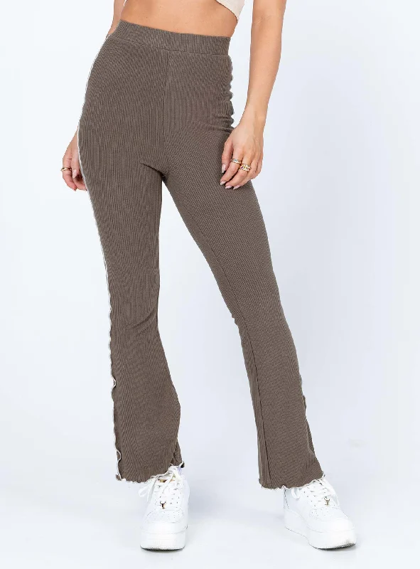 Wendy Knit Pants Brown Seize Bargains