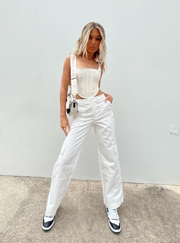 Ayla Linen Pants White Find Your Unique Flair