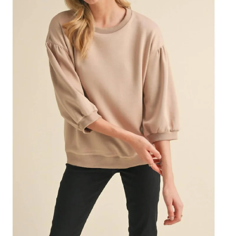 Thousand Miles Top In Beige Urban Femme Streetwear