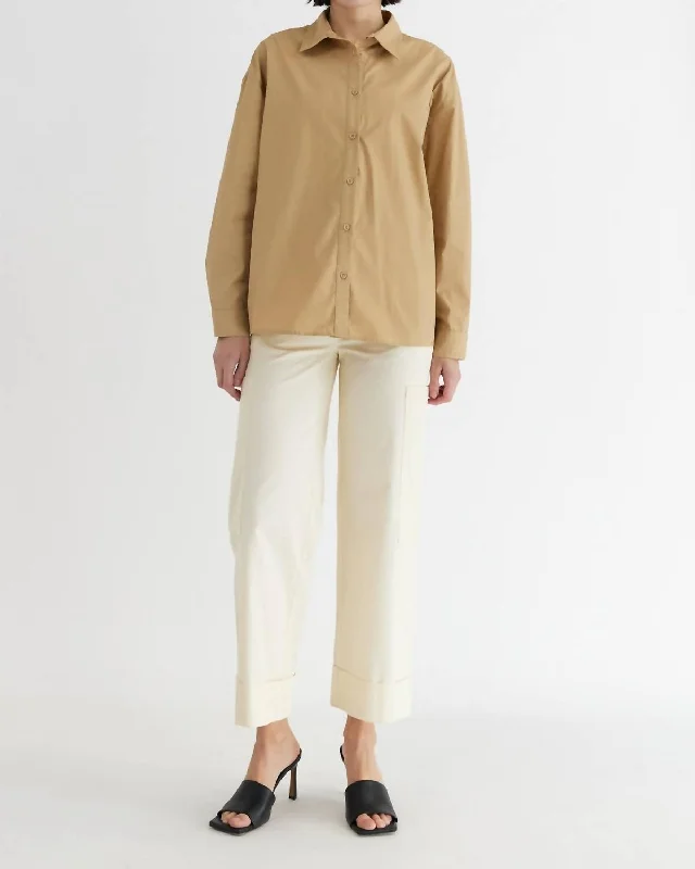 Ema Top In Khaki Chic Wardrobe Essentials