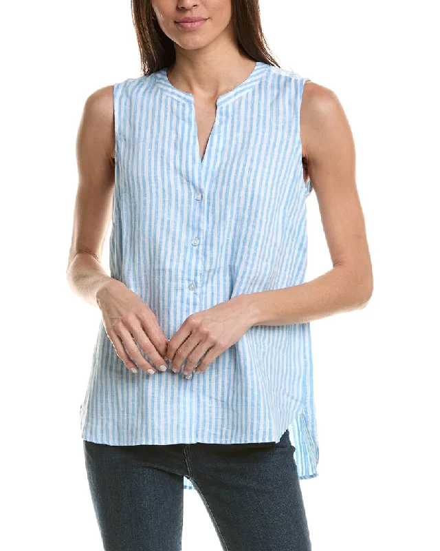 Tommy Bahama Ocean Surf Stripe Linen Top Evening Elegance