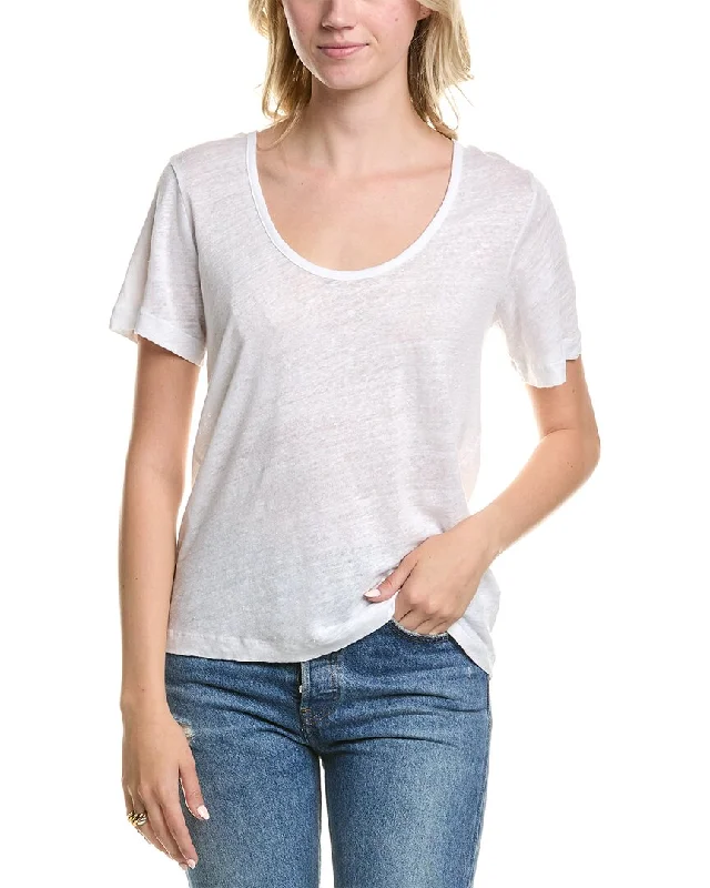 Reiss Frances Linen Scoop Neck Shirt Fashion Deal