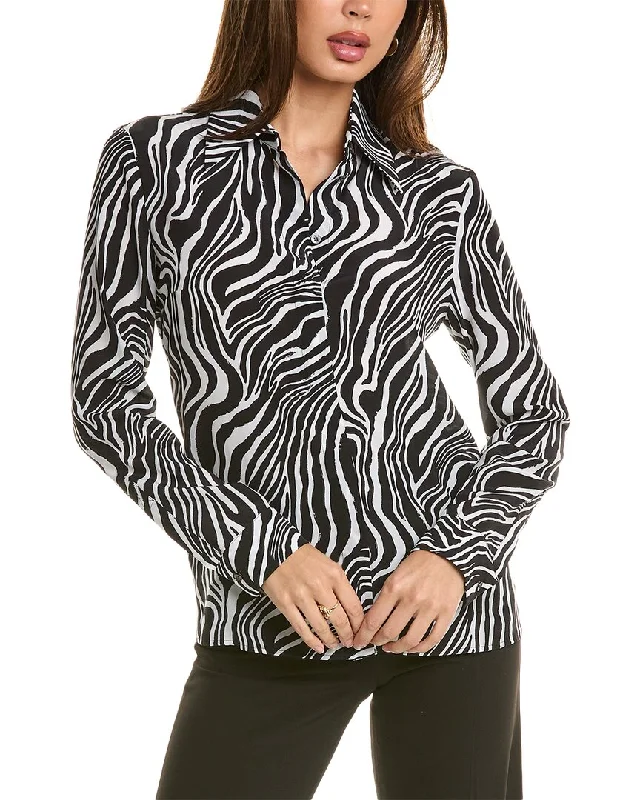 Michael Kors Collection Hansen Silk Shirt Dive Into Trendy Women's Fashion