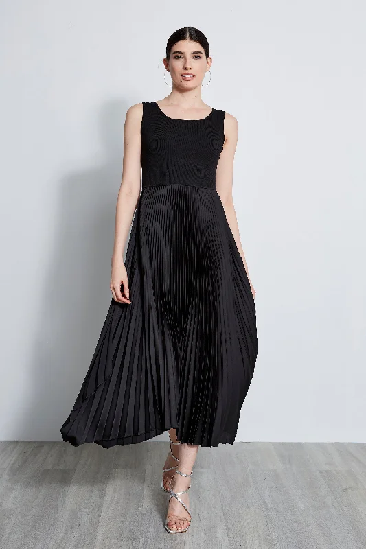 Pleated Midi Dress Versatile Wardrobe Essentials