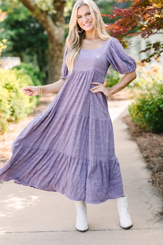 Think About It Dusty Purple Midi Dress Best Sellers