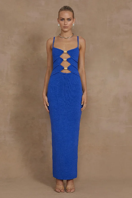 NORMANI MIDI DRESS - ROYAL Minimalist Chic