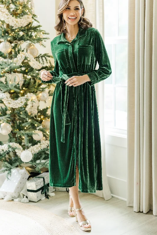 How To Love Emerald Green Velvet Midi Dress Effortless Everyday Wear