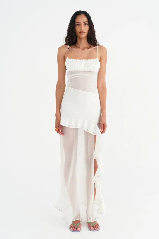 Delilah Maxi Dress Off White New Season Fashion Preview