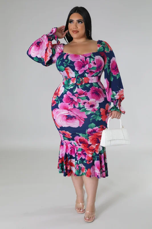 Floral Gurly Dress Trendy Clothing Sale