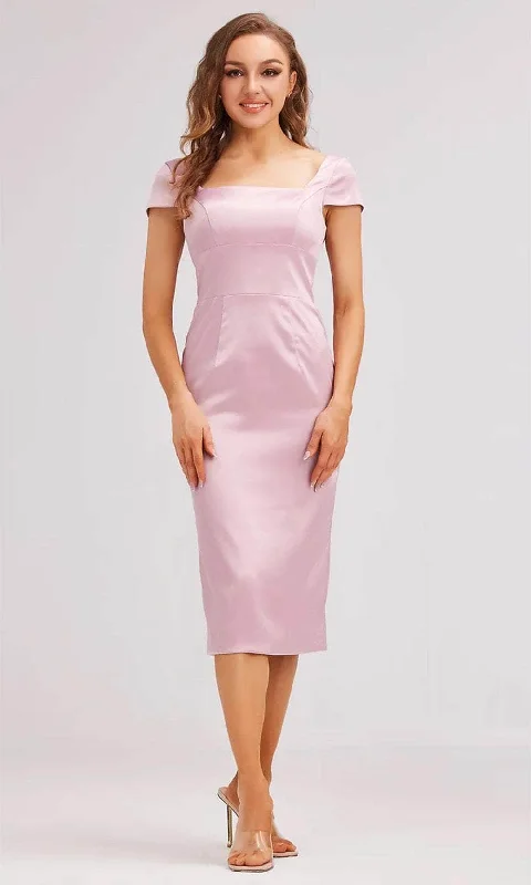 J'Adore Dresses J23063 - Cap Sleeve Straight-Across Neck Formal Dress Sustainable Fashion Extravaganza