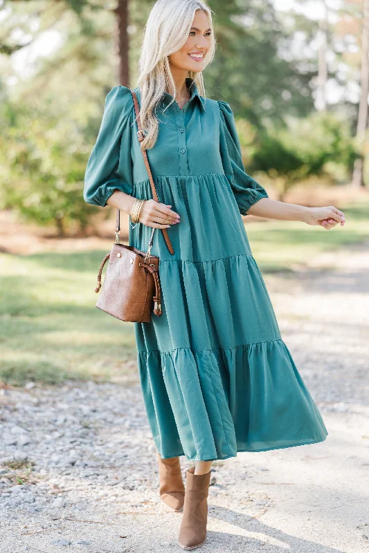 Love Found Sage Green Tiered Midi Dress Score Big On Glamorous Red - Carpet Styles