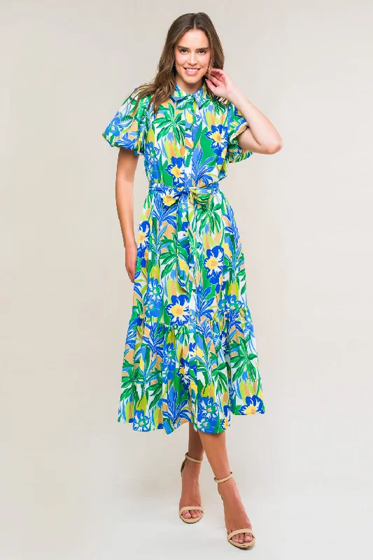 MAKE A DAY OF IT WOVEN MIDI DRESS Stay Ahead In Style