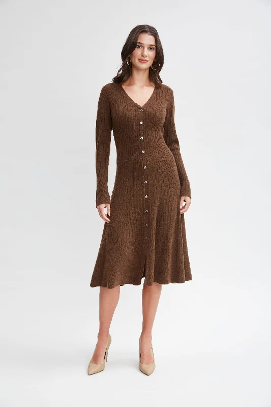 Cashmere Fit & Flare Dress Hot Brand Discounts