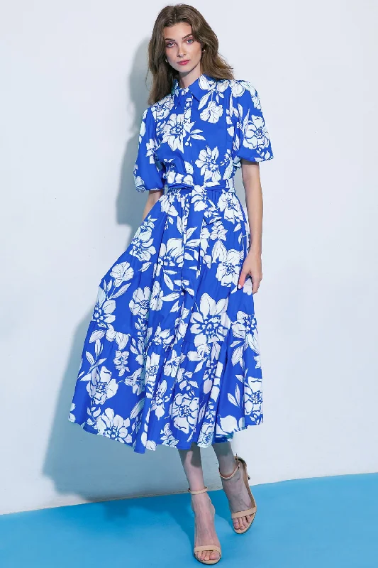 FIND YOUR PURPOSE WOVEN MIDI DRESS Quick Grab Deals