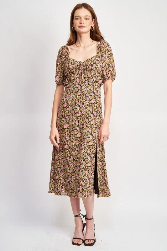 Floral Ruffle Dress Clearance Event