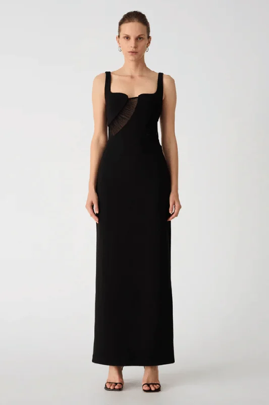 Daphne Maxi Dress Black Big Discounts