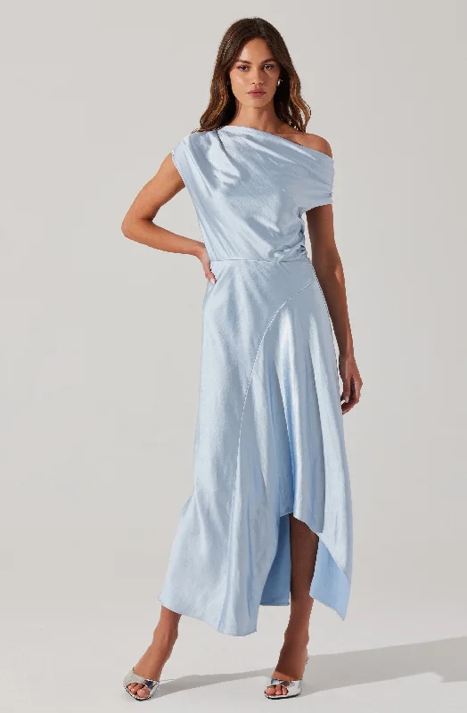 Mairyn Satin Midi Dress Unleash Your Style