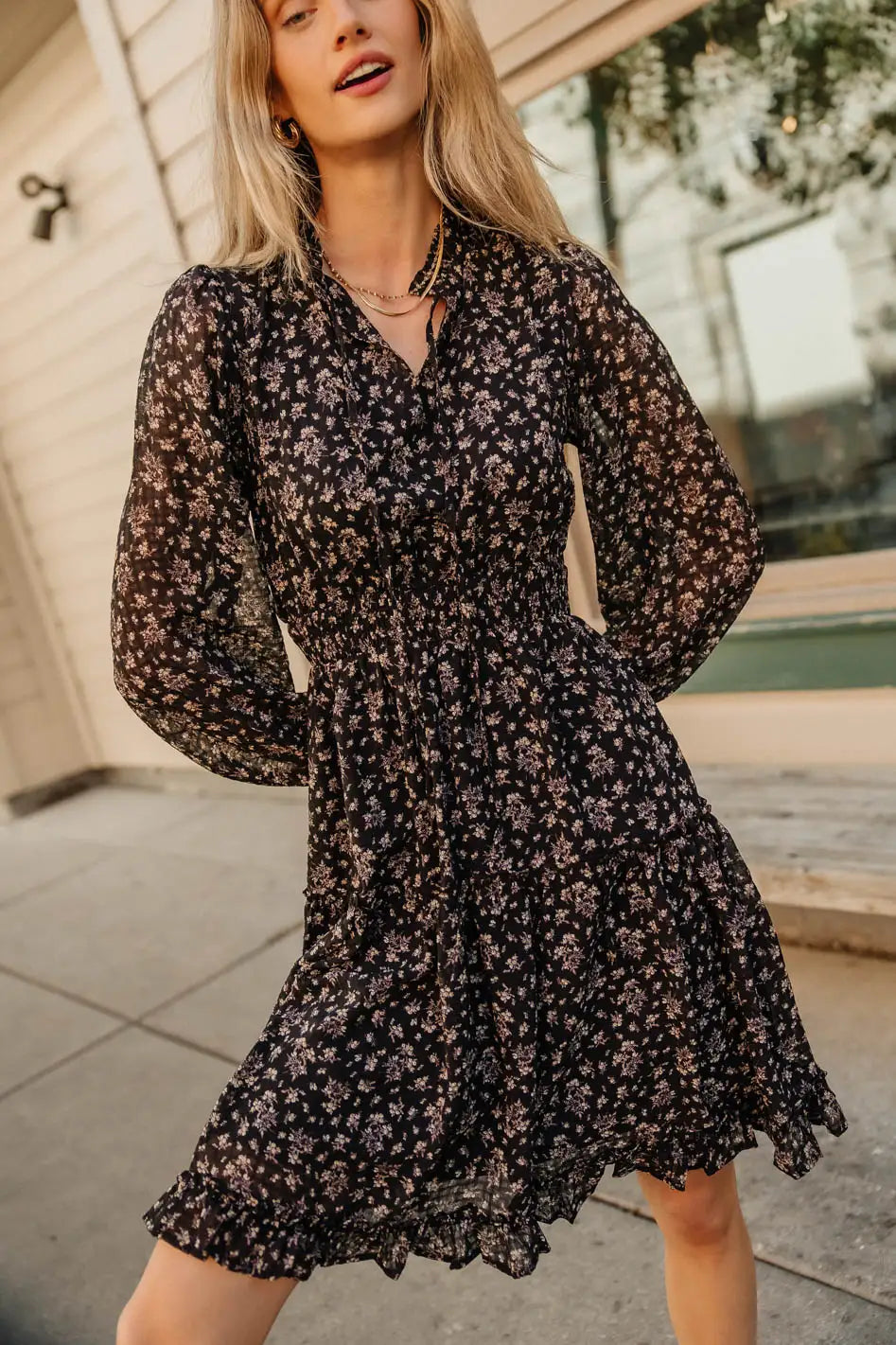 Layne Ruffled Floral Dress - FINAL SALE Wardrobe Upgrade