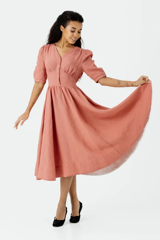 Diane Dress, Puffed Sleeve Flash Sale Now