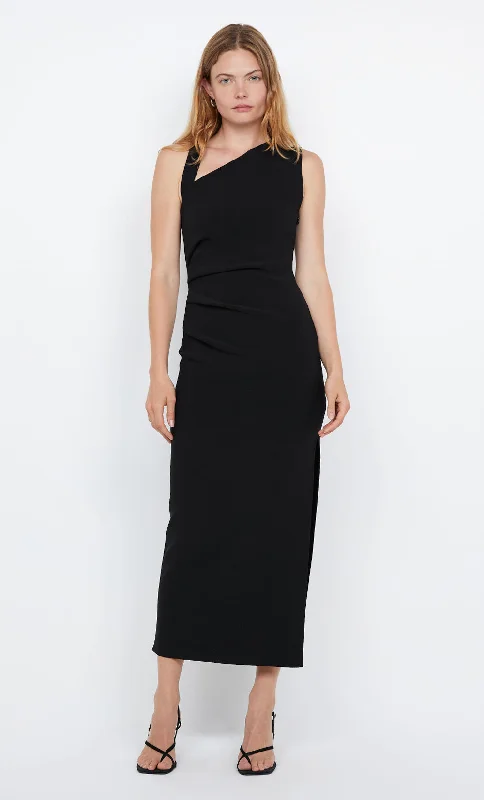 LETTY MIDI DRESS - BLACK Trend Alert