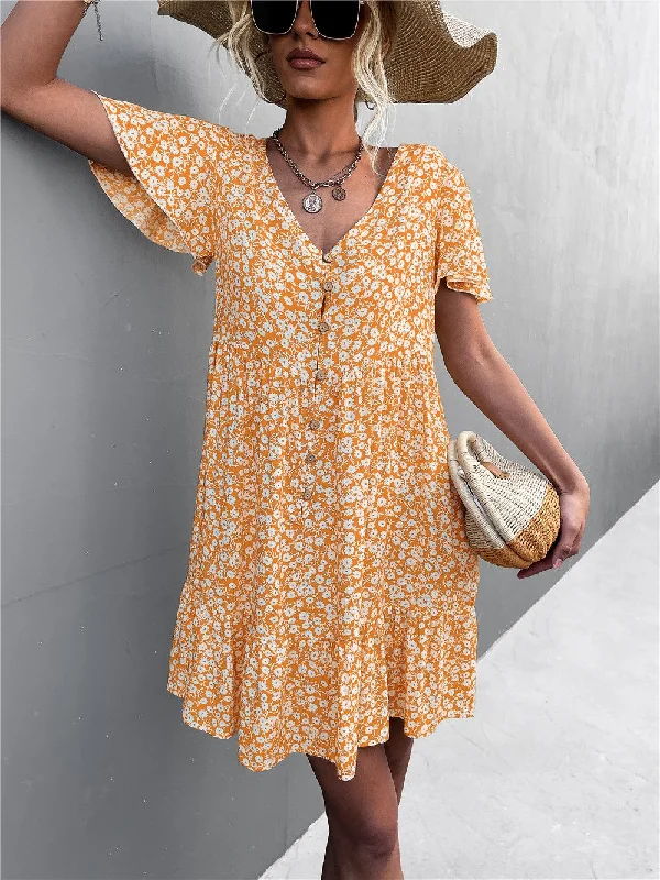 Sun Kissed Floral Dress Exclusive Sale