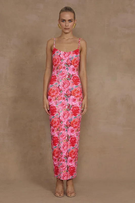 DEIA MIDI DRESS - BEGONIA PRINT Fashion For Every Occasion