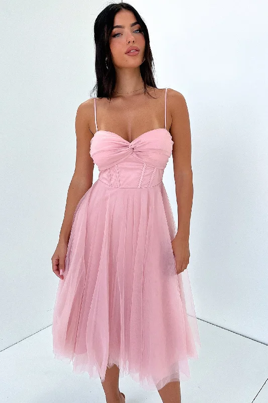 Angelique Dress - Pink Day To Night Styles